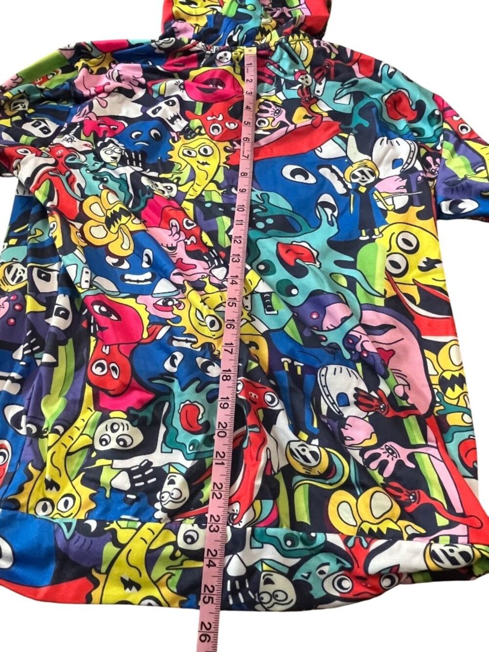 Mens Colorful Cartoon Graffiti Graphic Hoodie Sz-Large Fresh Prints Tokyo Drill - Picture 6 of 7